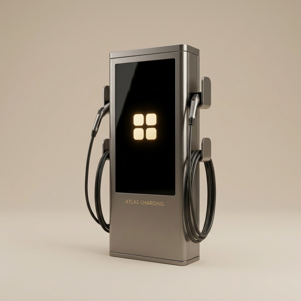 Atlas charging post, render