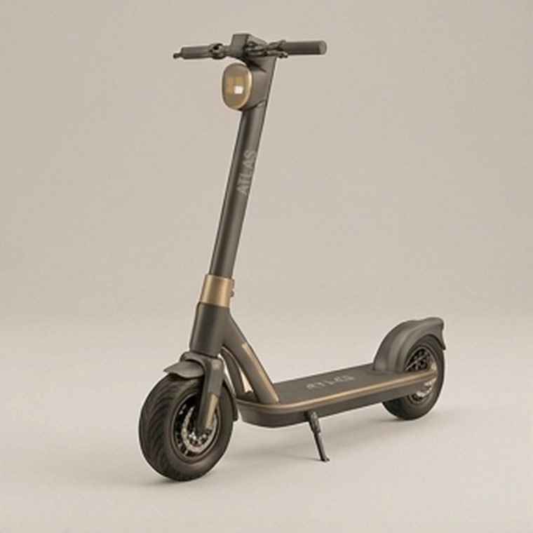 Atlas electric scooter, studio render